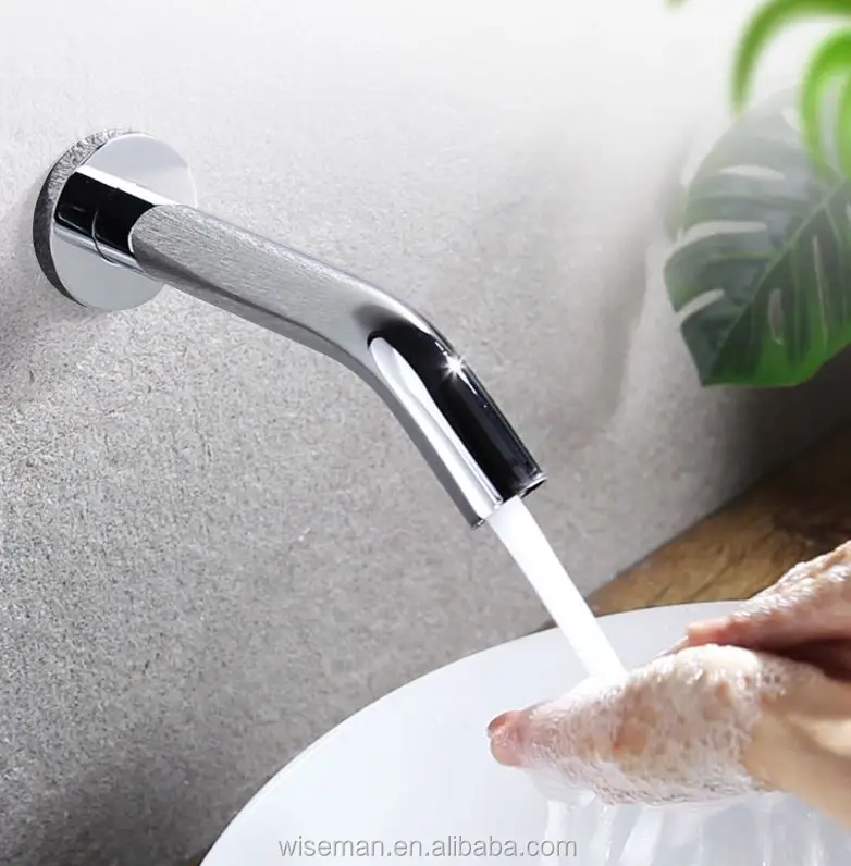 Wall Mount Touchless BRASS INFRARED INDUCTIVE SENSOR FAUCET Motion Sensor Water Tap