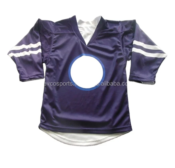 Youth White and Grey Ice Hockey Jersey Sublimated Cheap price V neck Ice Hockey Jerseys High Quality Ice Hockey Jerseys