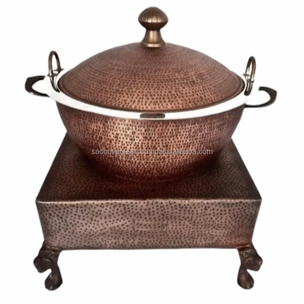 Top Quality Smokey Burnt Copper Finish Chafing Dishes Buffet Food Warmer For Hot Food Serving in Restaurants
