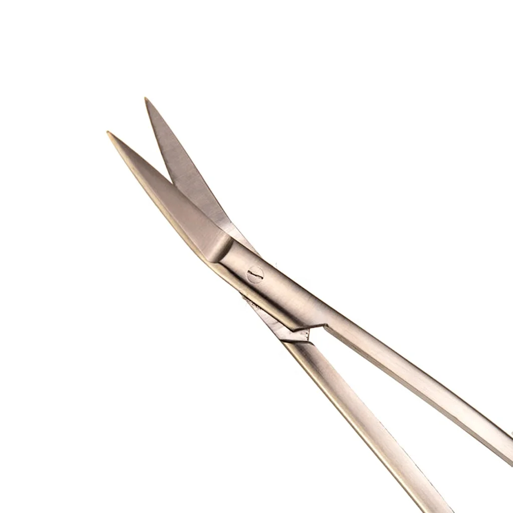 High Quality Dean Tonsil Scissor 17cm Stainless Steel Curved Surgical Scissors Serrated Blade Basis ENT Surgical Instruments