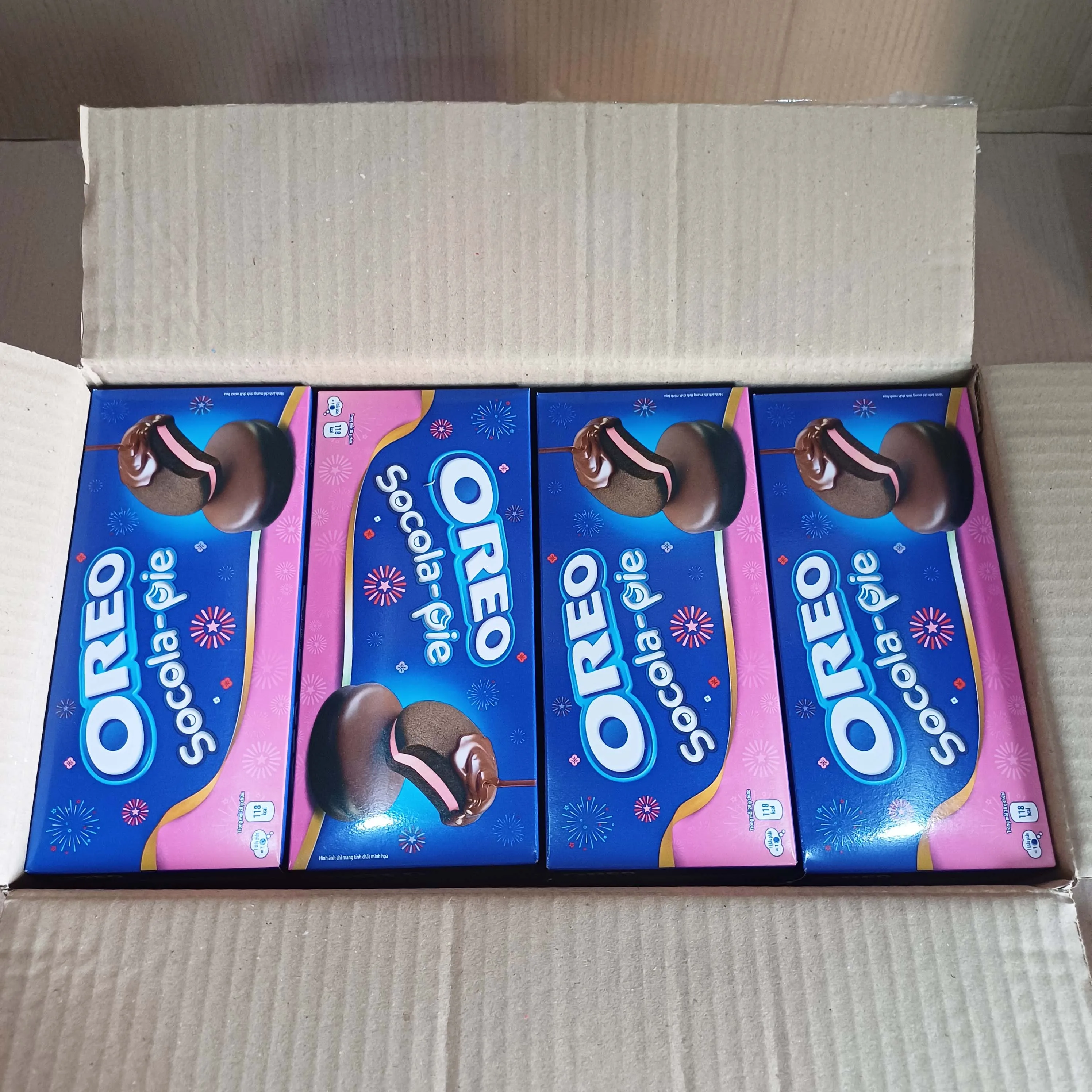 Оптовая продажа Ooreo Chocopie клубничный шоколадный пирог 168 г/вьетнамские кондитерские изделия дешевая цена для Орео Кэдбери