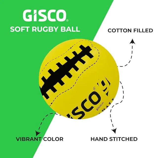 Size 5 Match Rugby ball fully hand sewn with long lasting grip and with bladder for professional use