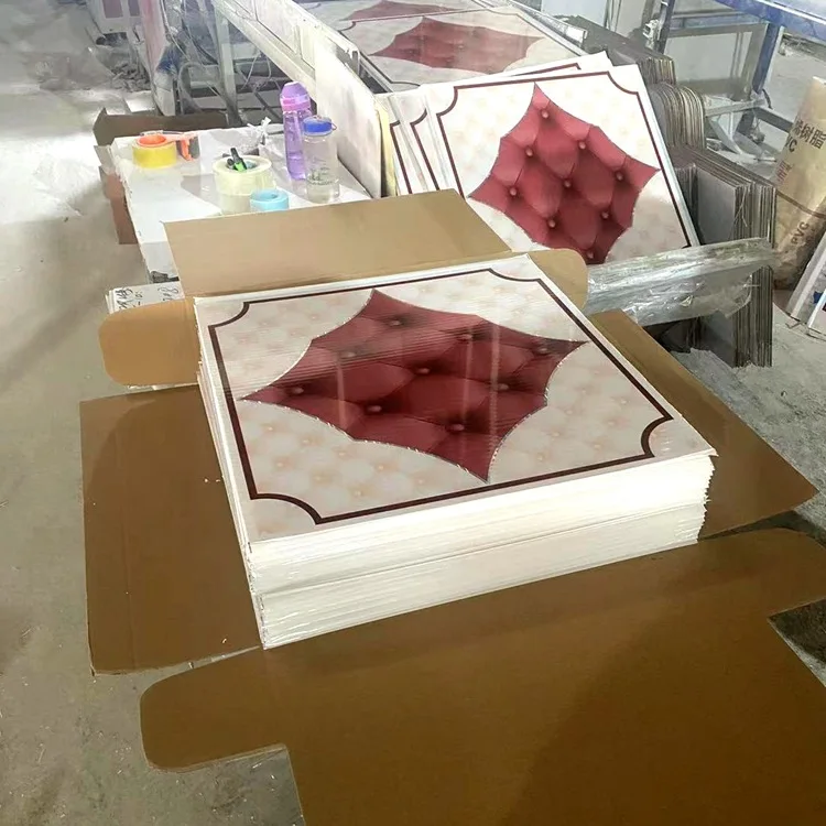 High quality PVC marble sheet wall panel board waterproof  buckle plate for bathroom office ceiling plate 1220mm