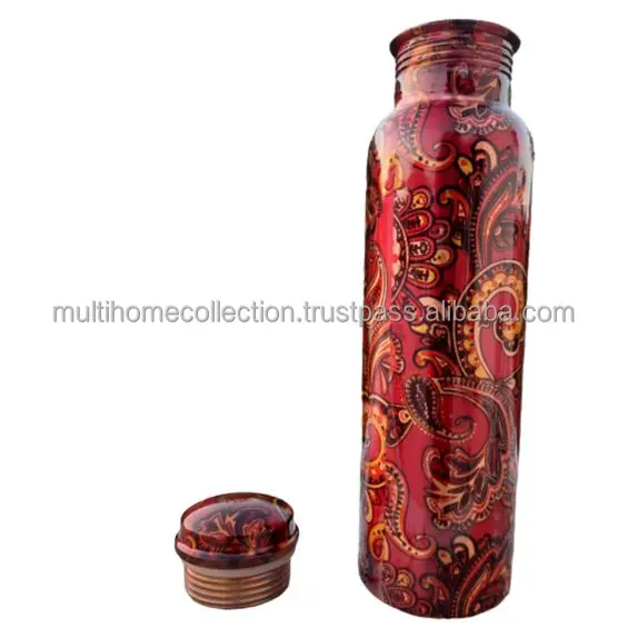 Decorative Pure Water Bottle Copperware Wholesale Selling Italian Restaurants Drinkware Water Bottle With OEM ODM Customized