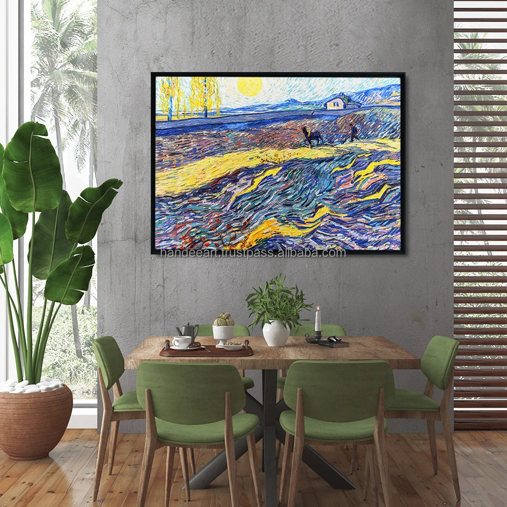 
Reproduction Laboureur dans un champ by Van Gogh for home wall decoration print on canvas wall 