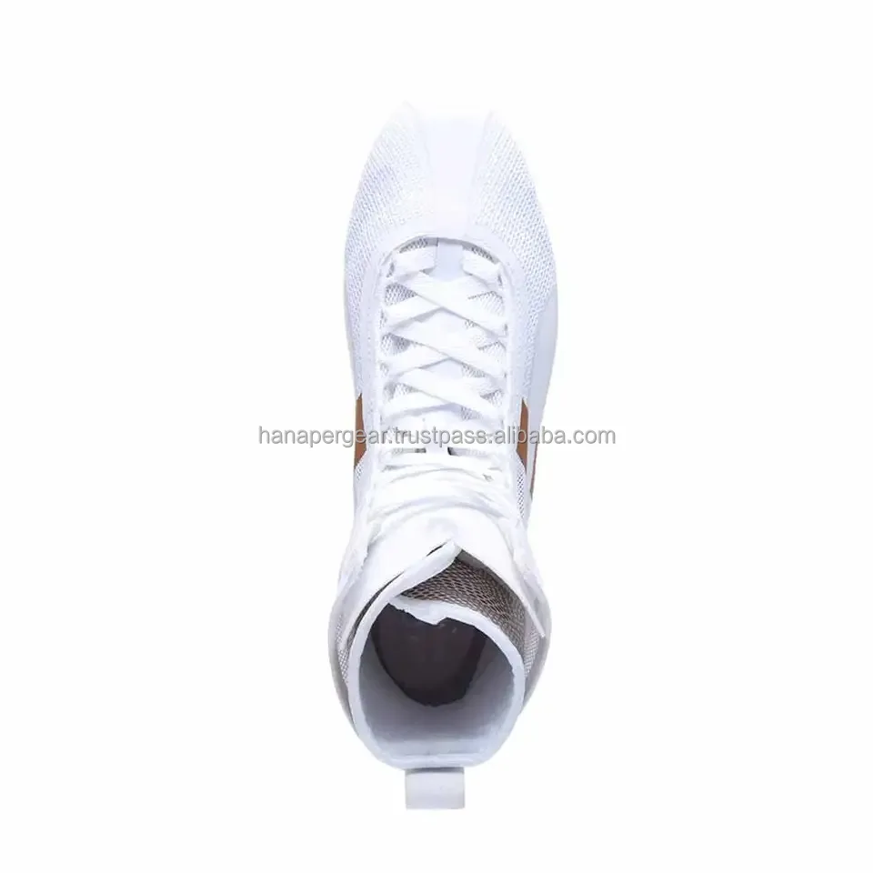 Wholesale Price Professional Leather Martial Arts Training Shoes Breathable Mesh Boxing Shoes Wrestling Shoes 2024
