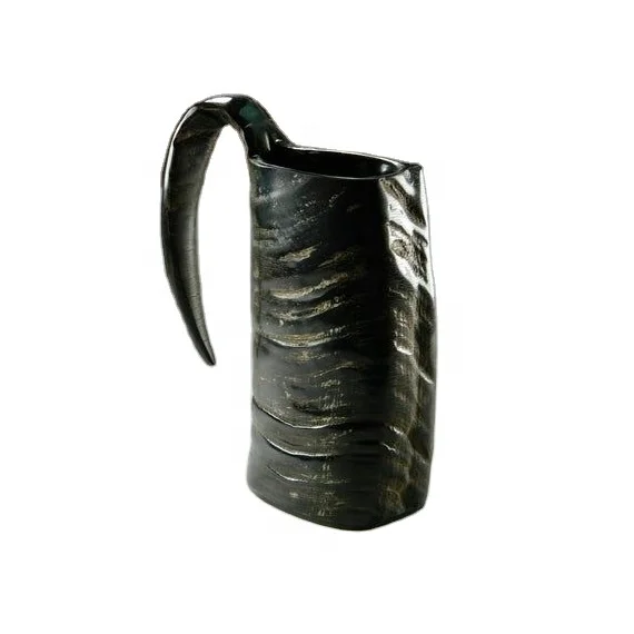 Wholesale Premium Quality Natural Craft Viking Drinking Horn Mugs & Cups Viking Style Gifts For Men Drinking Horn Beer Mug