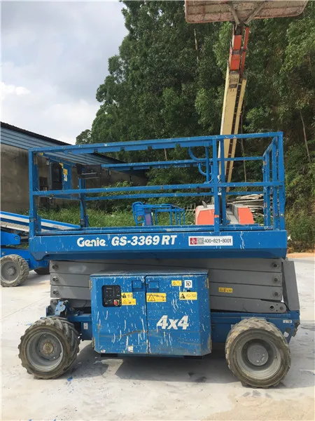 Genie Used Awp Lift GS 3369 RT 12m 4x4 electric Rough Terrain Scissor Lift for sale