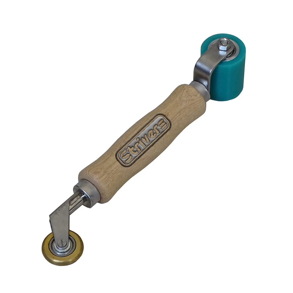 Combo hand pressure Seam Rollers Of 40mm width Silicone pressing Roller With 6mm Brass Penny Roller for roof waterproofing