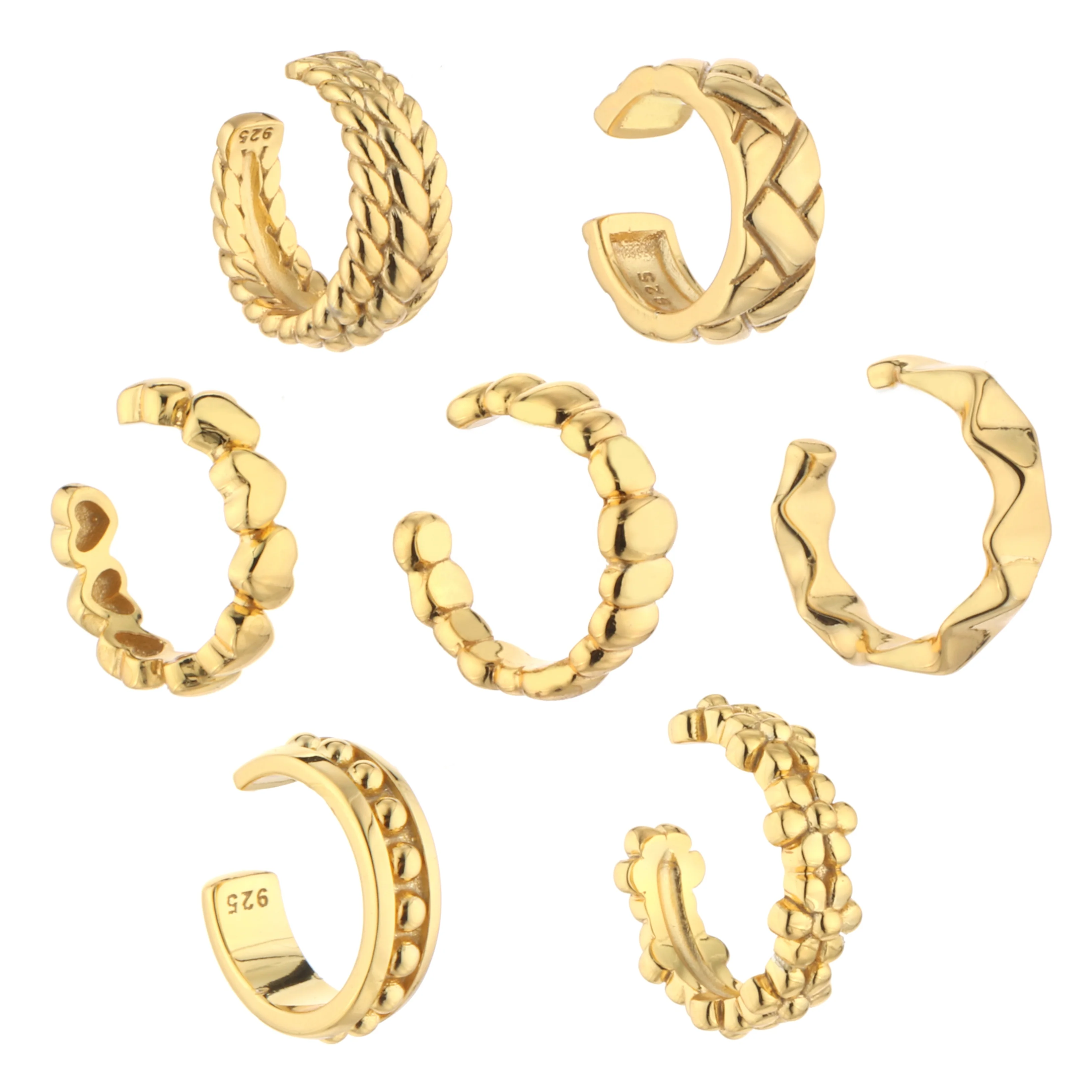 925 Sterling Silver Jewelry ear cuff sterling silver earrings