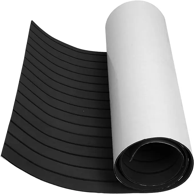 Synthetic Teak Composite Brushed Durable EVA Foam Deck Marine Deck Covering Brushed Outdoor Boat Or Yacht Flooring
