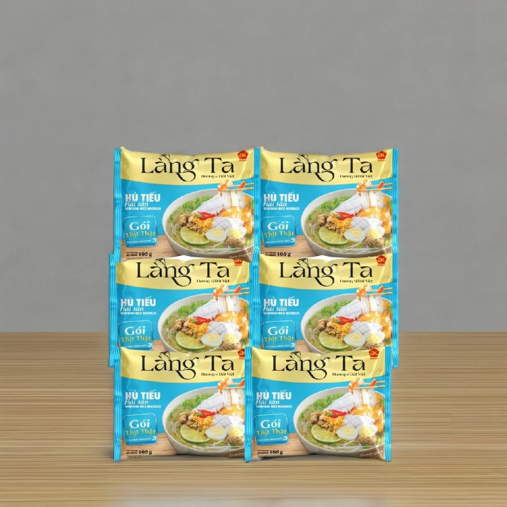 Instant Seafood Rice Noodles Real Seafood Sauce Asian Instant Soup Meals ISO HACCP OEM Vietnam Factory Quick Cooking Meals