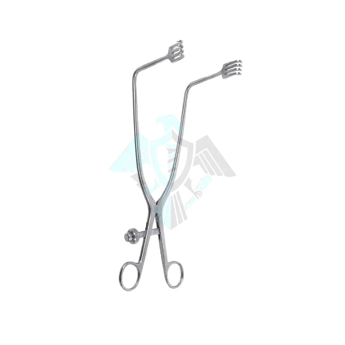 Direct Factory Pissco For B Z Weitlaner Retractor Angled 90 Degrees 4 x 4 Blunt Prongs Ring Handle Neurosurgical Retractor