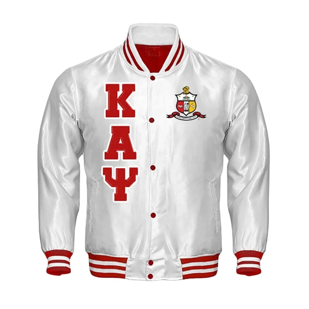 custom embroidery greek fraternity letter sorority applique logo satin jacket 100 % polyester baseball letterman bomber  jacket