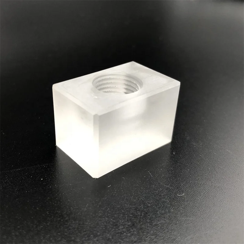 grinding mouth diffusion tube fused silica white quartz polished quartz glass products