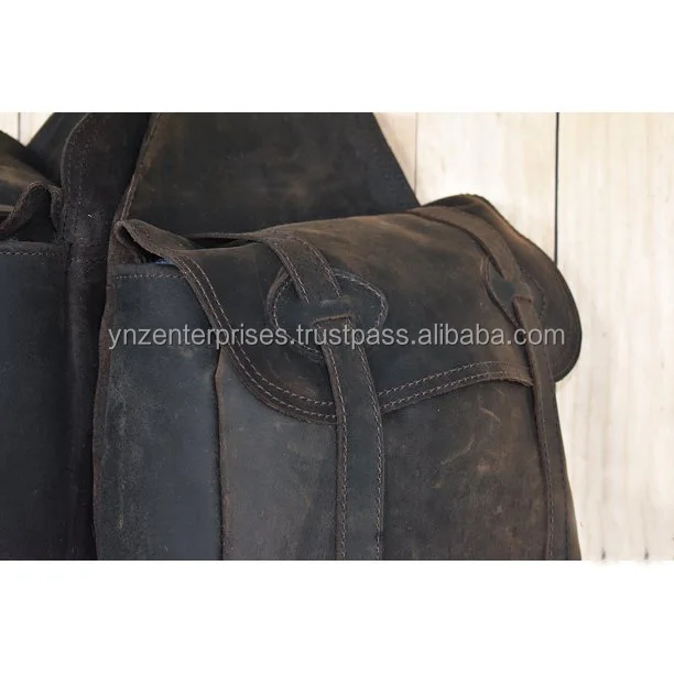 Y&Z Leather Saddle Bags For Horse Vintage Saddle Bag High Premium Quality Available Wholesale Price Made In India