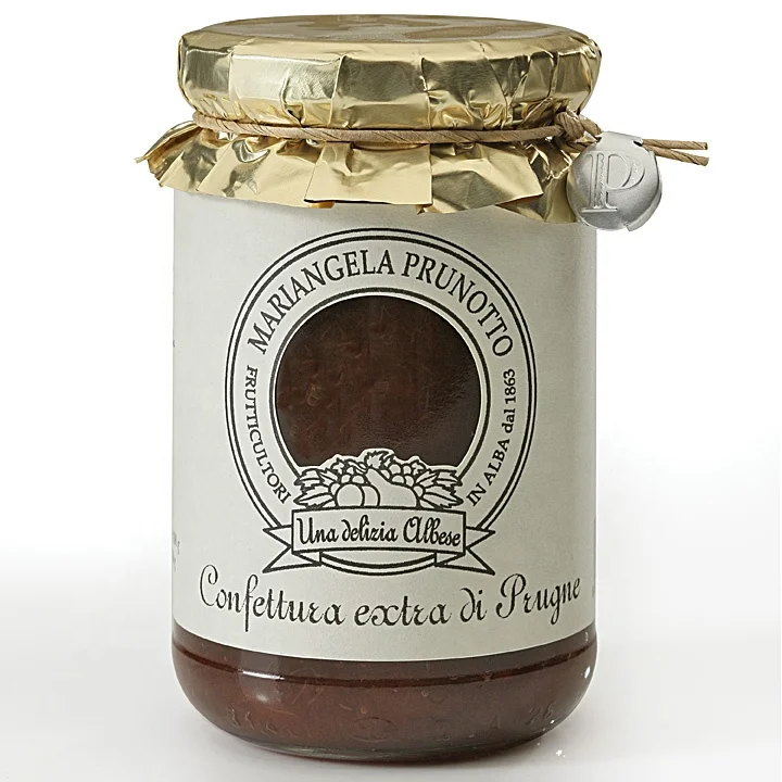 hight quality Plum extra jam made in Italy glass jar 340 g made from fresh fruit