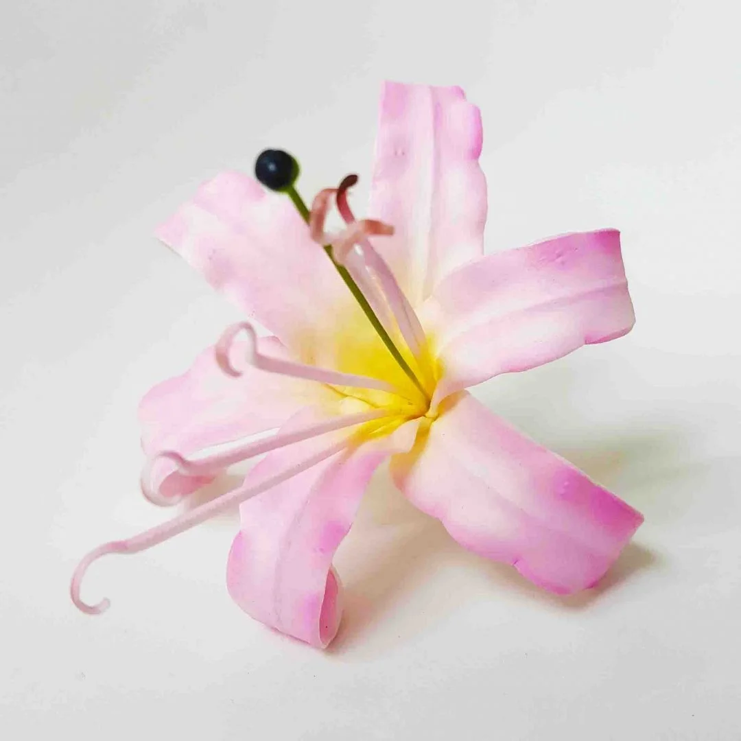 Hot seller Product from Thailand Spider Lily Foam Flower with unique brush print pattern Fashion Accessories