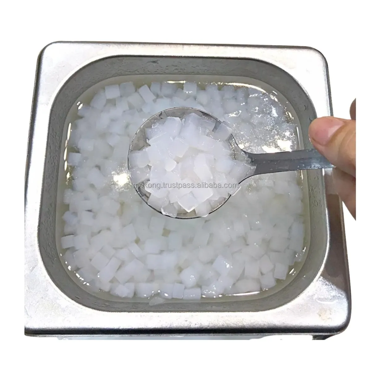 Высококачественное сырье Nata De Coco, листовой кокосовый гель для закусок, производители с индивидуальным размером