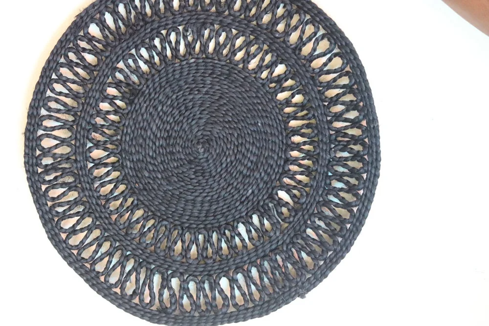 Eco Friendly Natural Fiber Jute Place Mats for Table Decoration home decoration Handmade Jute Mats and Pads rugs