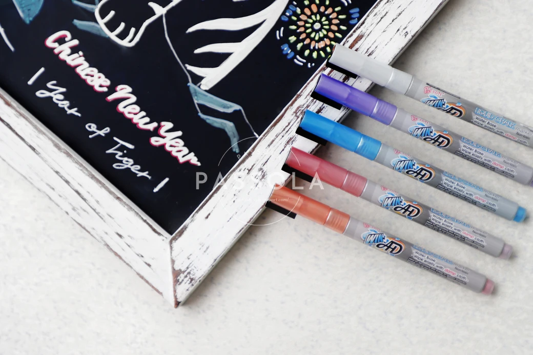 1 мм маркер с тонким кончиком на водной основе стираемый жидкий мел 50