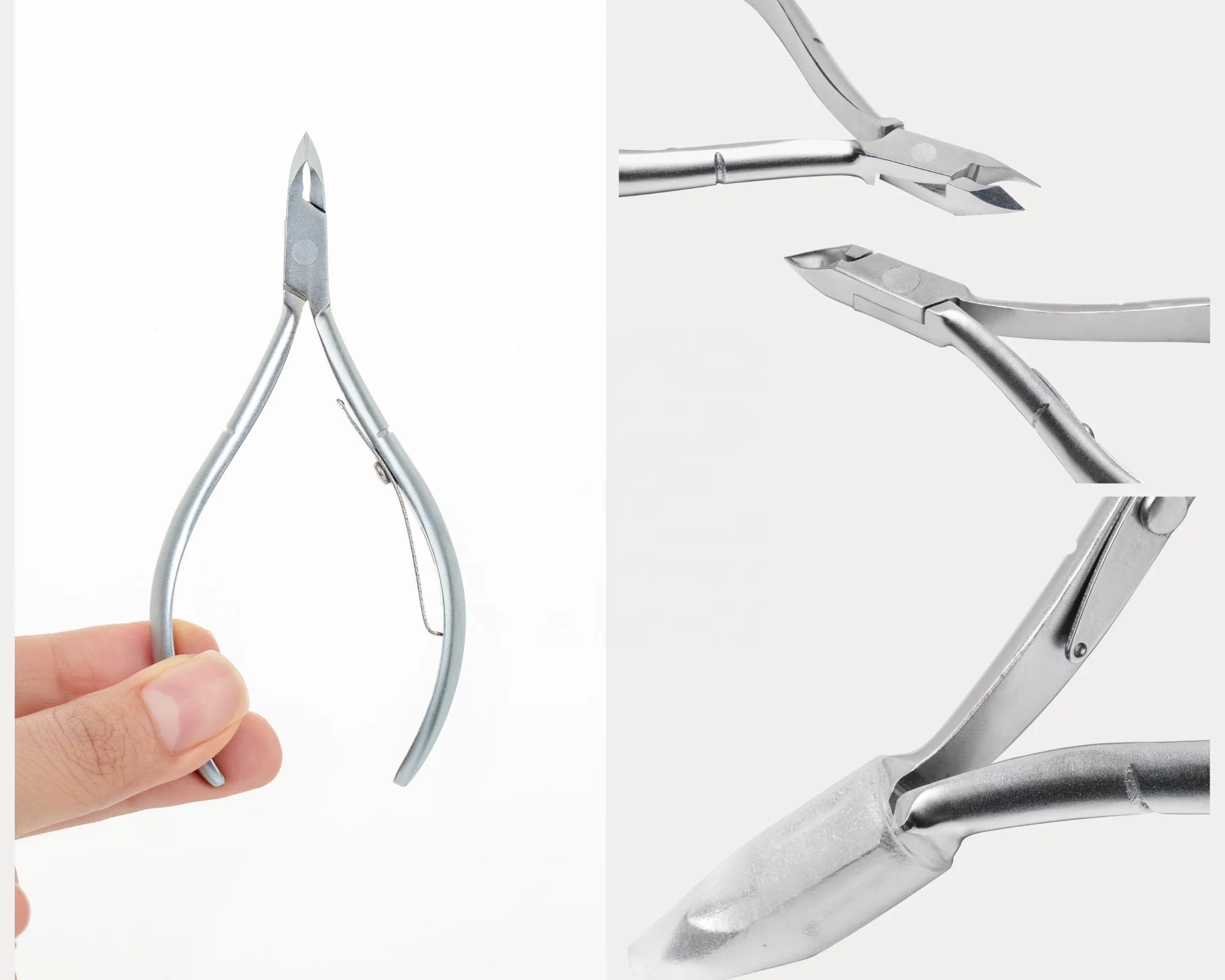 Best Quality Long Handle Full Stainless Steel Nippers Manicure Pedicure Tools With Customized Logo And Packaging