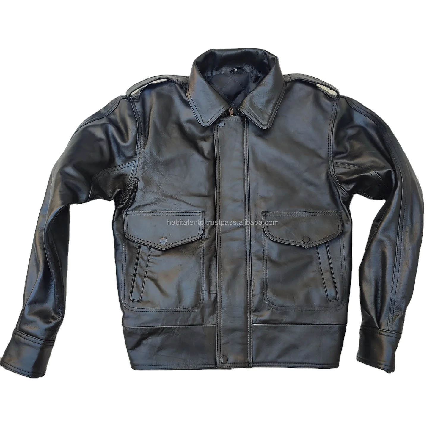 Fed Ex Pilot Leather Uniform Jacket Genuine Leather Flight Thick Pure Top Layer Cowhide Limited Edition Men Jackets