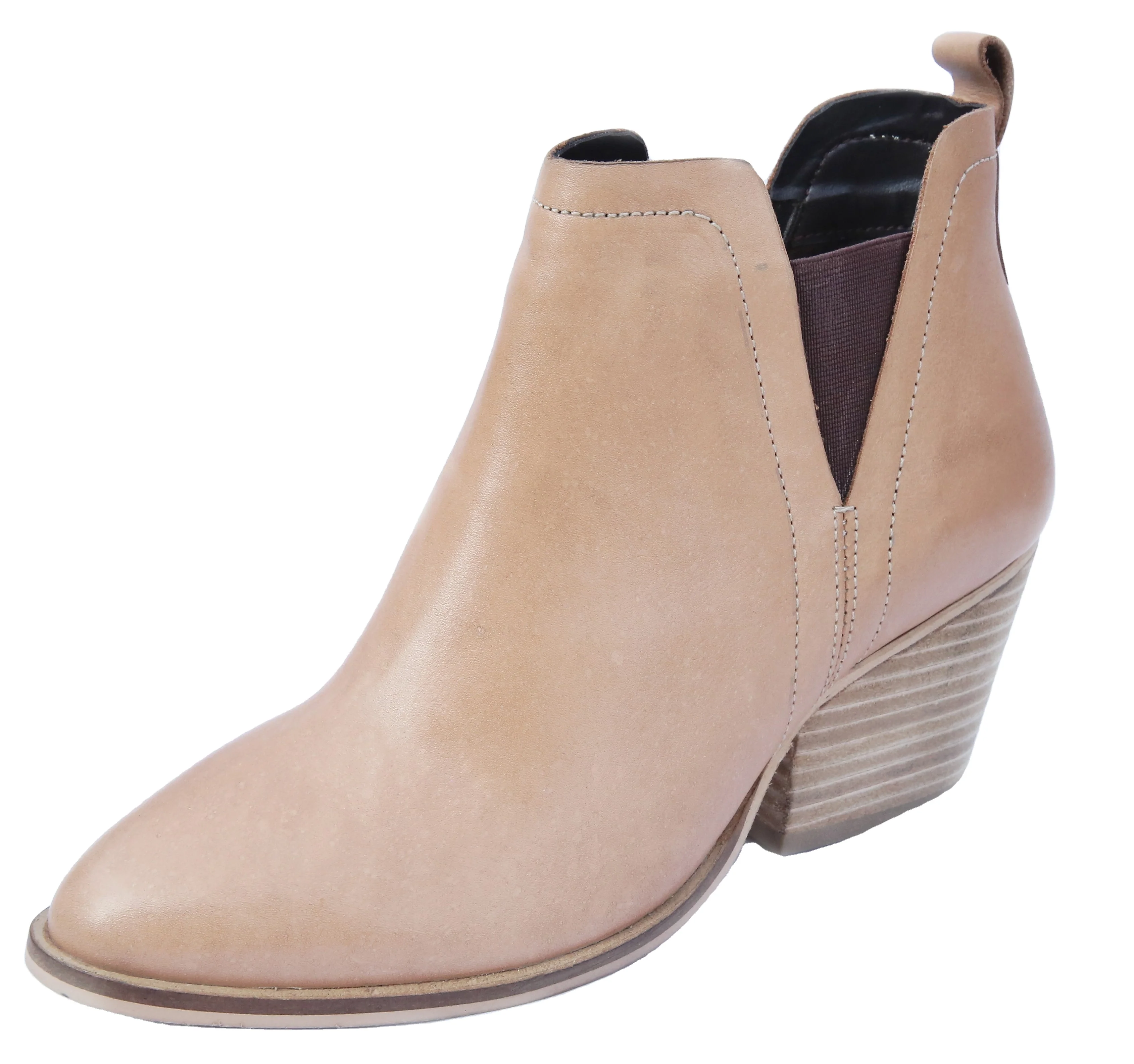 Women Leather Ankle Boot European High Fashion 100% Leather Boot High Heel Fashion Trend Comfortable Pointed Toe Girls Boot