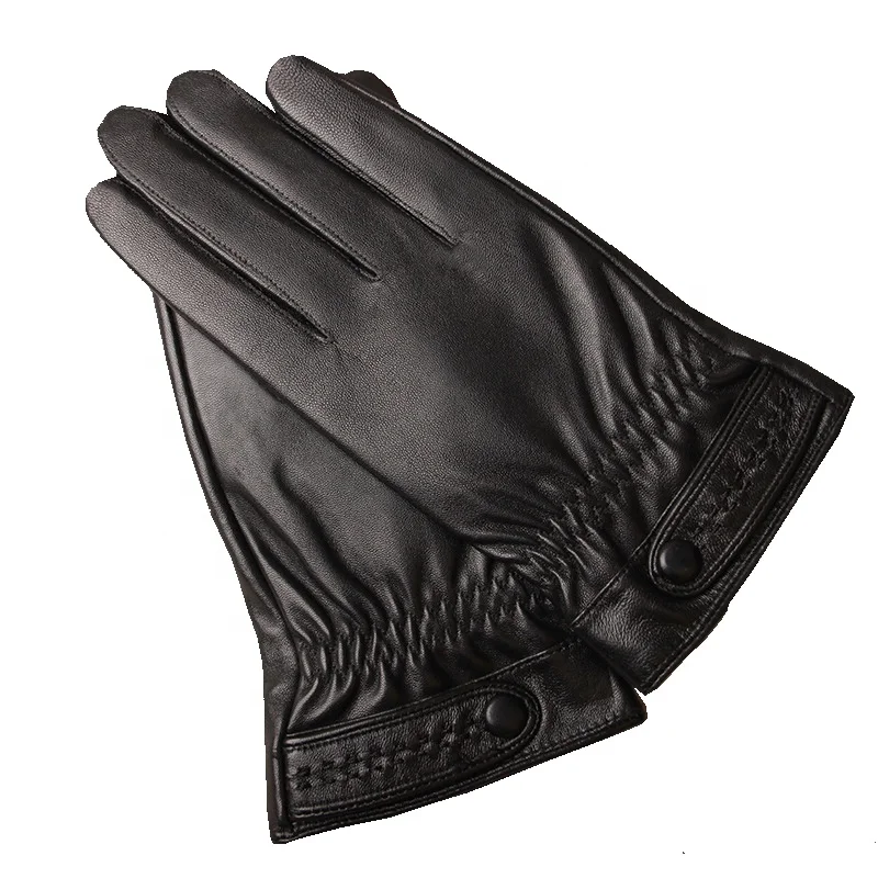 Лучшая цена, Новое поступление, лидер продаж, стильные зимние утепленные мужские кожаные перчатки для вождения, высококачественные защитные перчатки для вождения