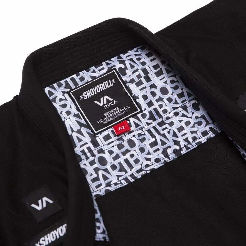 New RVCA BJJ Gi Jiu-jitsu Brand New Black Batch #115 Heartbreakers