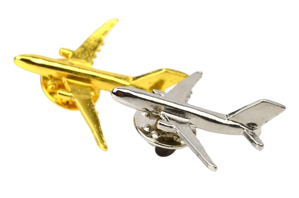 Oem airline pilot wings pin Manufacturer Wholesale Personalized Custom Logo Metal Wings Gold Lapel Pin Badges