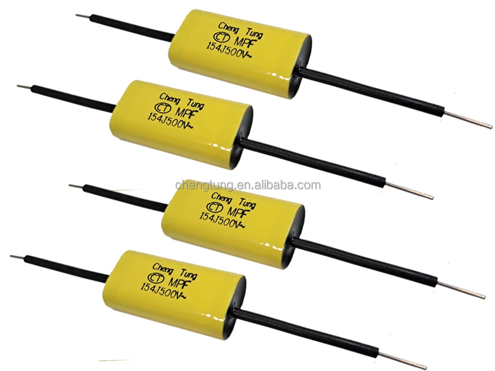 Осевые провода Овальные Плоские металлизированные полипропиленовые пленочные конденсаторы