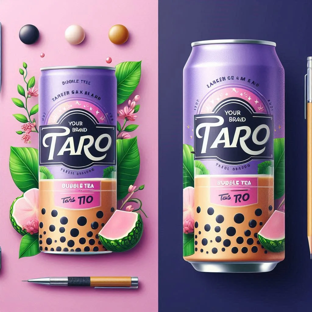 330ML Private Label Bubble Milk Tea HALAL Certified Tapioca Boba Taro Flavorful Juice Bubble Tea Beverages Wholesale Supply