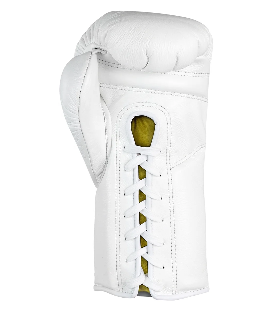 Boxing Gloves Genuine Leather Lace Up Closure New Design Professional Competition Fight Gloves