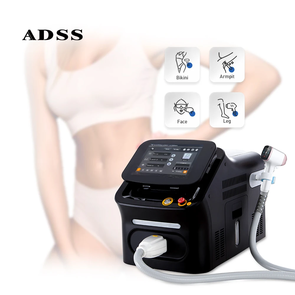 Adss Hot Diode Laser Platinum Ice 808nm Diode Laser Hair Removal Machine Price