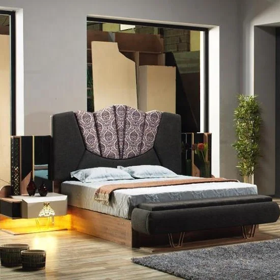 Diwan bedroom set modern design Turkish made High quality nice model king queen size bed with storage