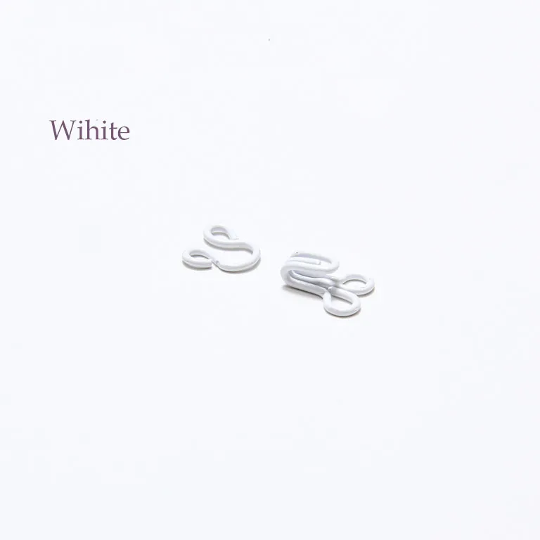 Brass skin color collar hook and eye