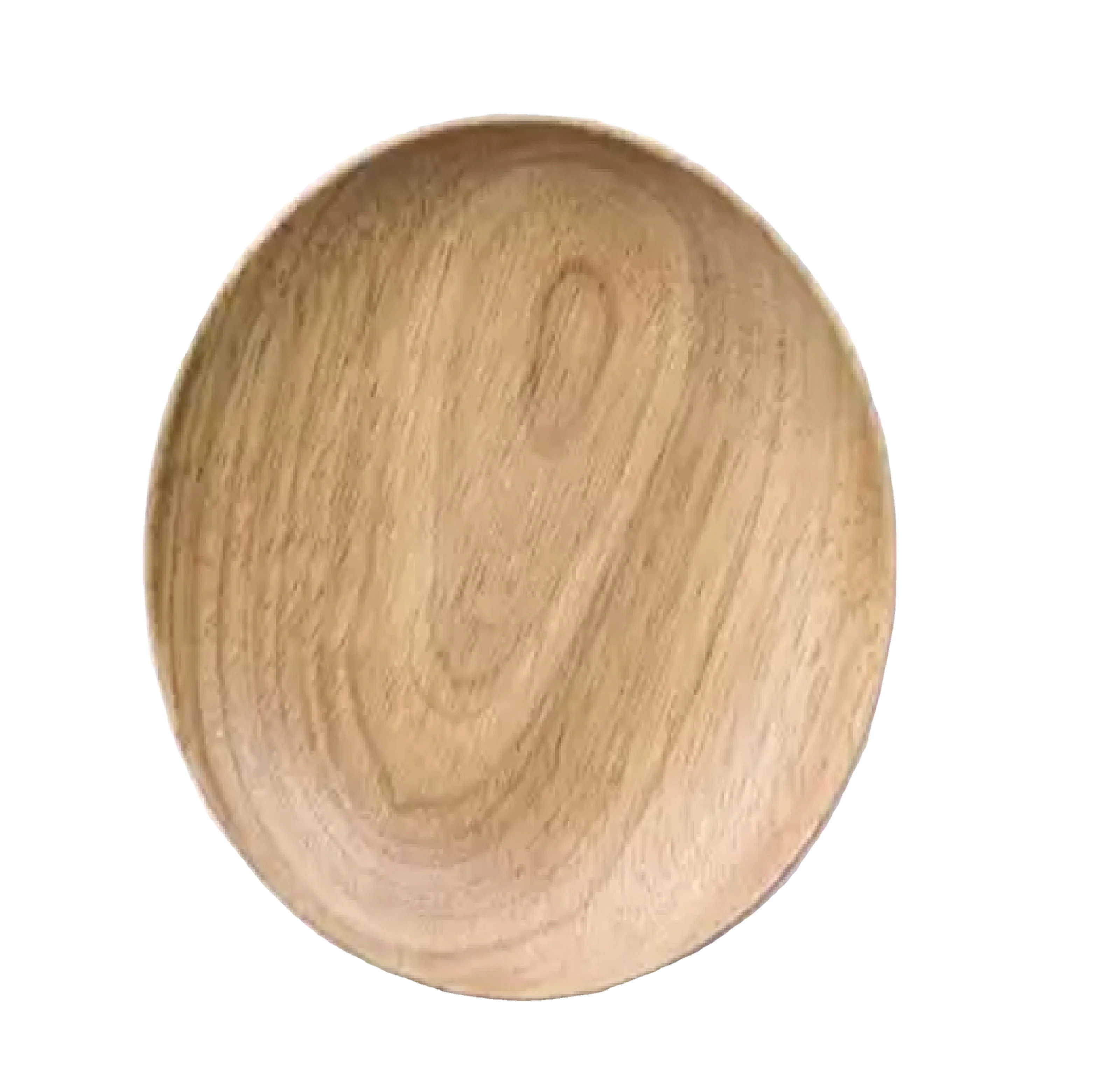 High Quality Kitchenware Wooden Serving Plates Wholesale Cheap Prices Dessert Fruits Round Wood Plates