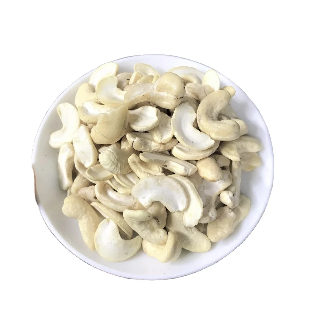 100% First Quality WS Cashew Nut Natural White Color Splits Cashews nut healthy snacks Vacuum Bags or Tin Box
