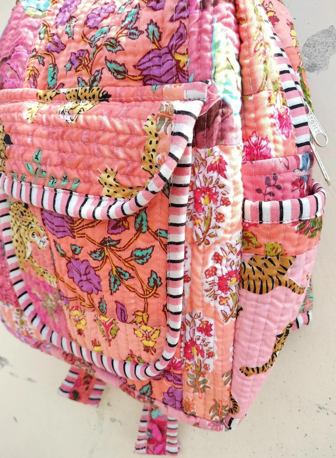 Cotton Quilt Patchwork Design Backpack  Indian Laptop Bag Hand Bohemian Hippie School Backpack For Travelling Bag For Women