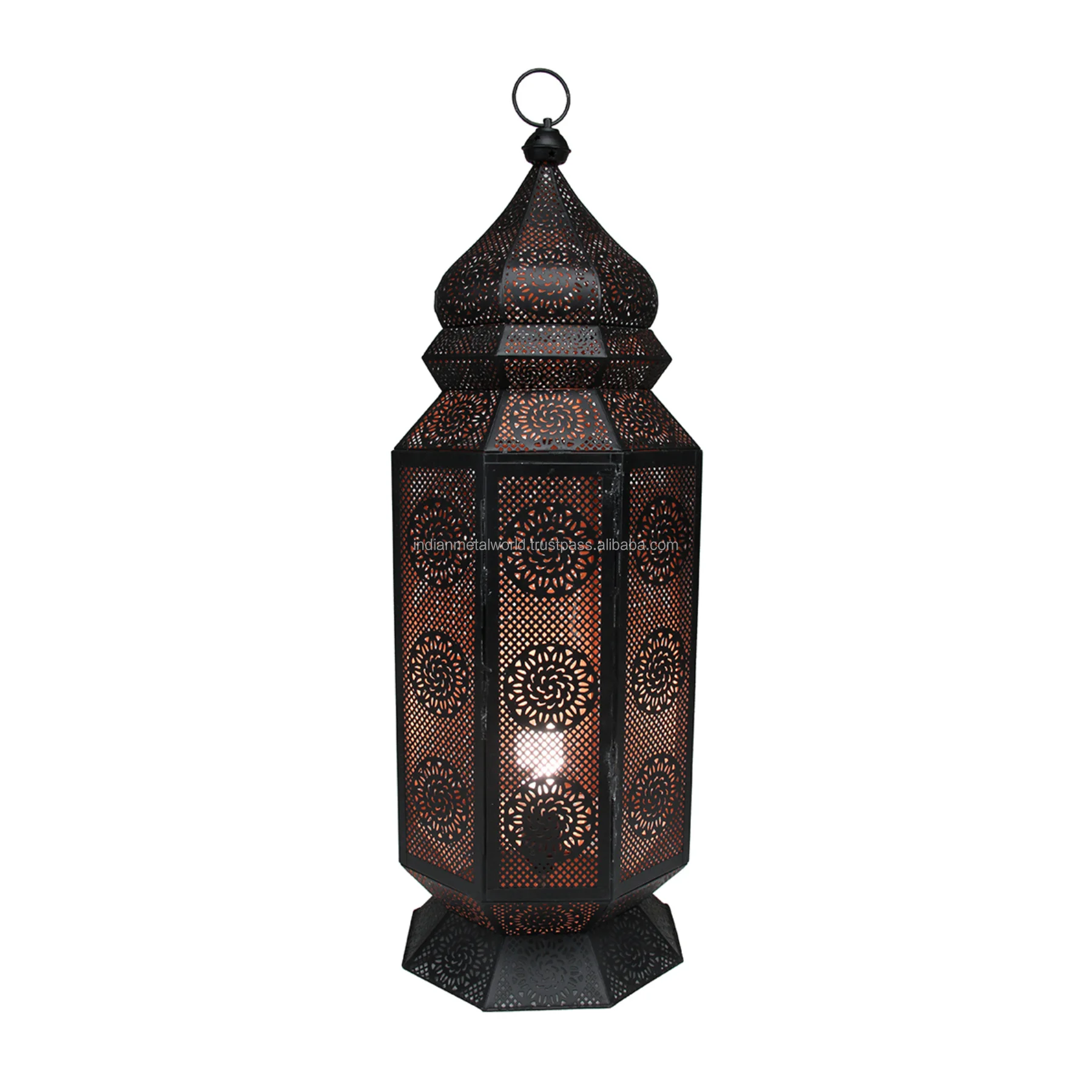 floor lantern High Quality Luxury and Modern Design silver color Stainless Steel candle Lantern candle holder lantern