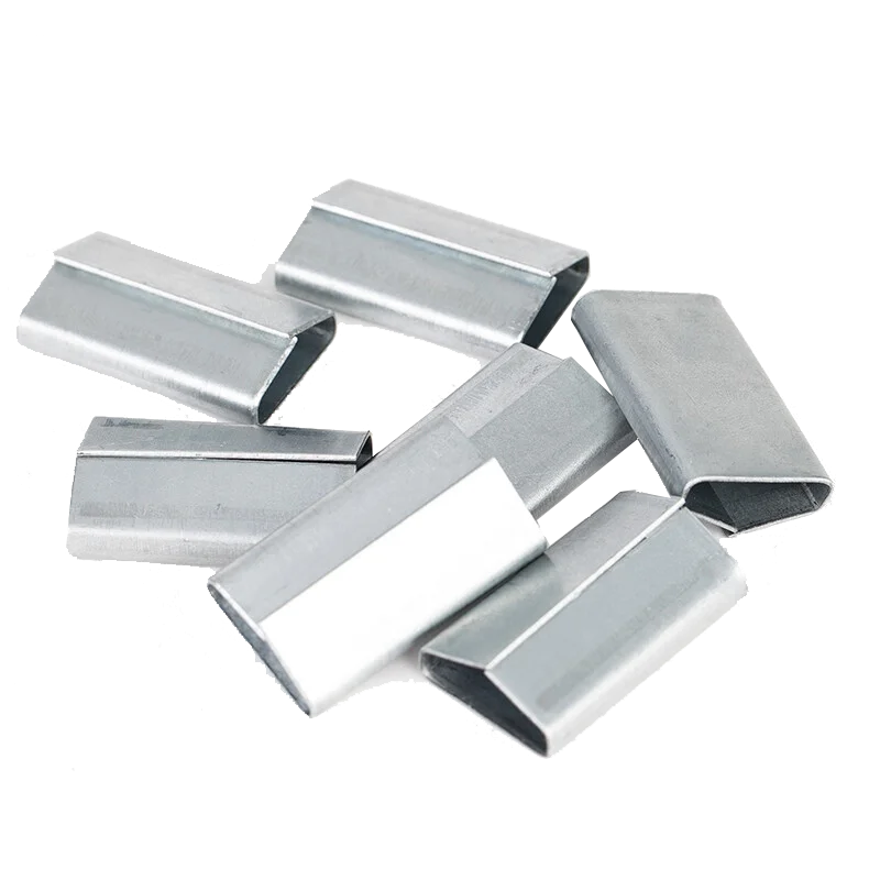 32mm Lowest price push type Galvanized Metal Strap Buckle banding strap clips Strapping Seals