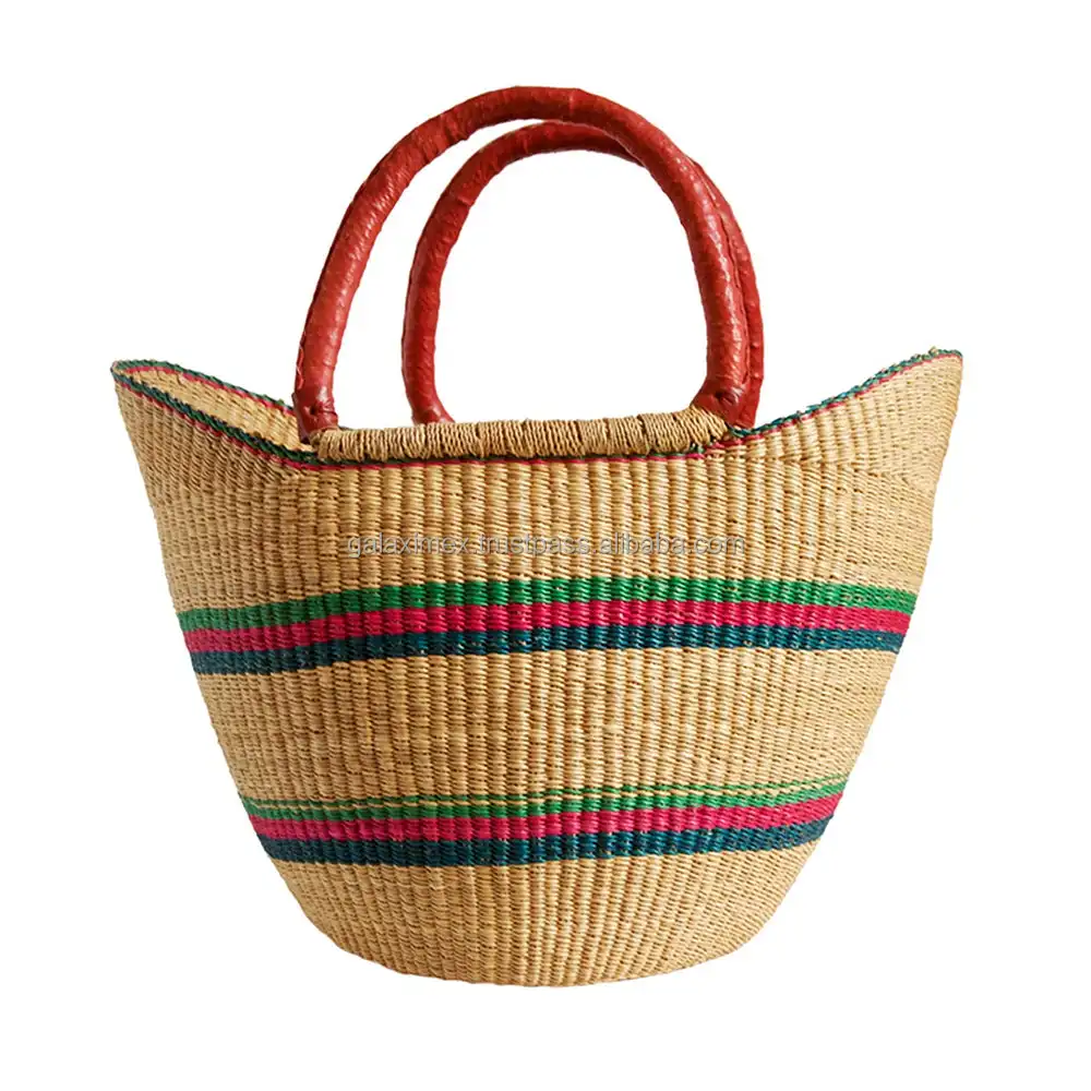 High quality Decorative bolga basket natural product also storage basket new collection 2022