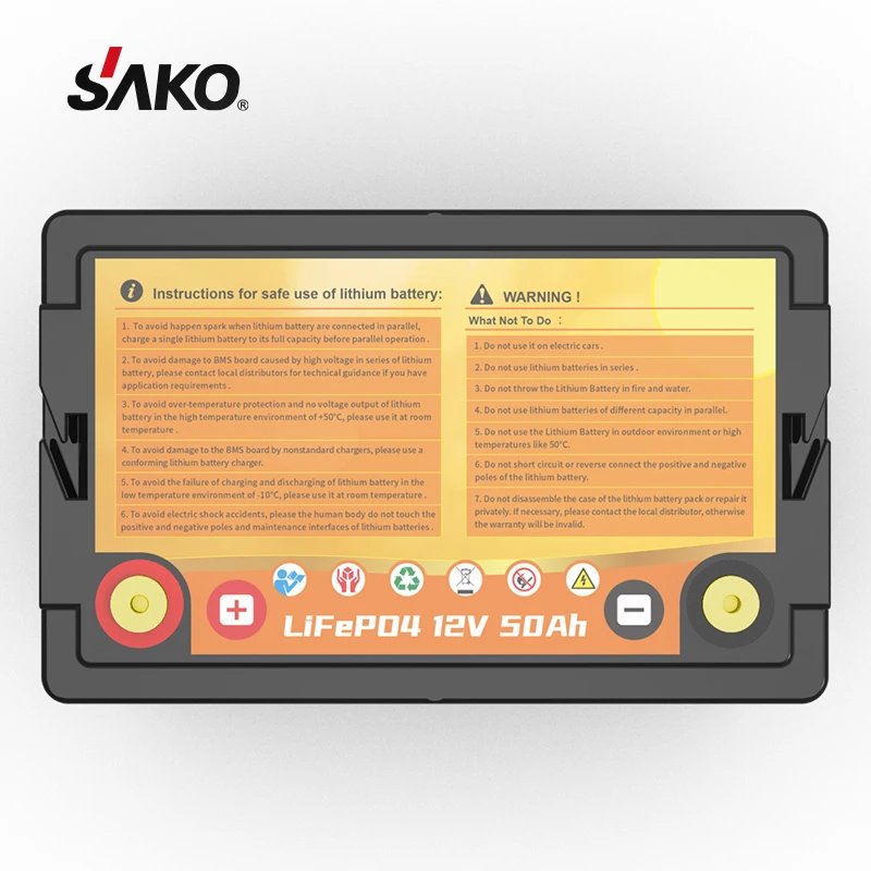 12V 24V LiFePO4 pack 50A 100A 200A  Lithium Battery Pack to Replace Lead Acid Battery Solar Storage Battery