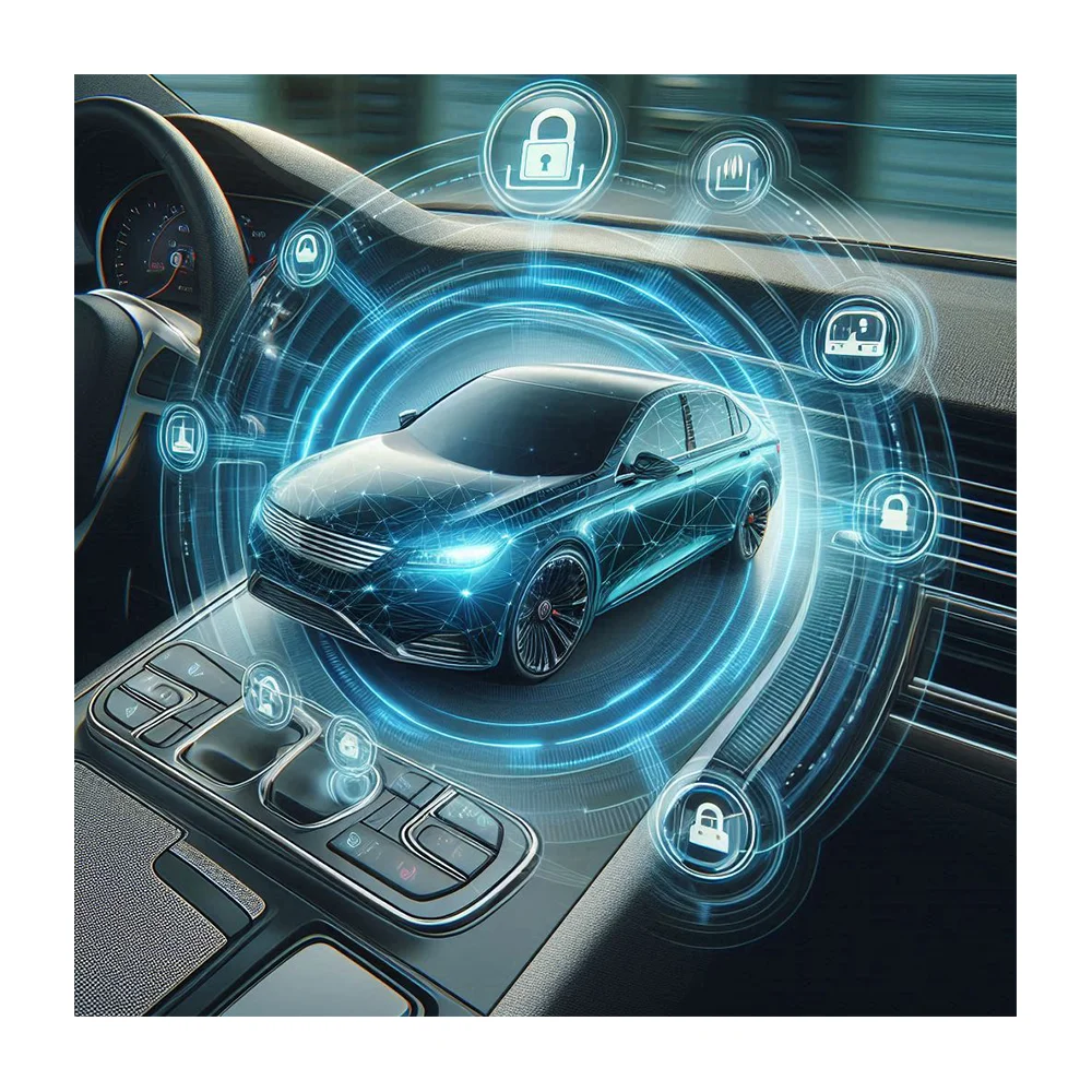 24/7 Vehicle Security Central Locking System with Panic Button and Siren for Car Automatic Locking and Surveillance Cameras
