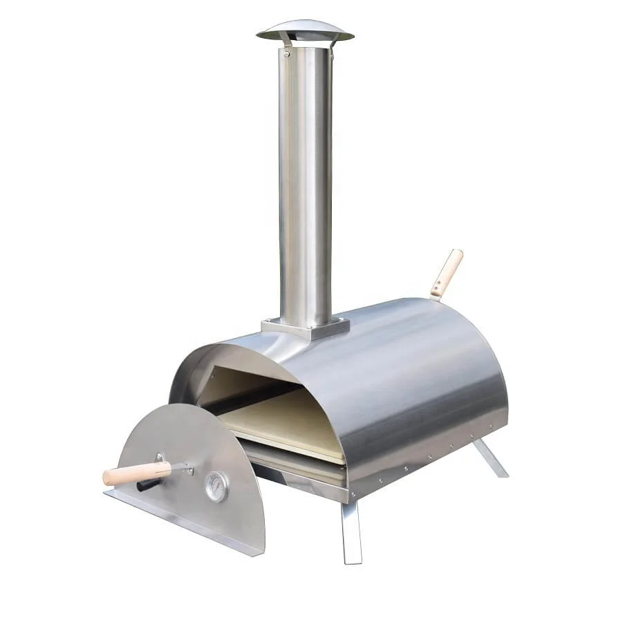 Hot Sale Outdoor Wood Fired Portable Stainless Steel Pizza Oven For Garden Patio Camping
