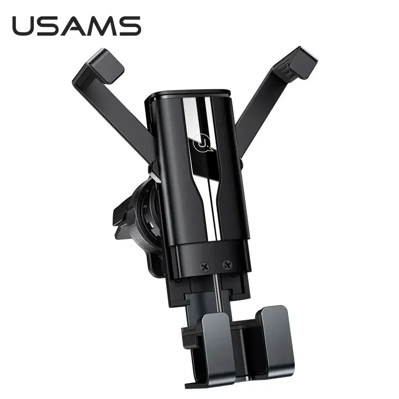 USAMS ZJ058 Retractable Gravity Car Holder Clip Type Air Vent 4.7-7 Inches Mobile Phones Stable Mechanism Invisible Arms