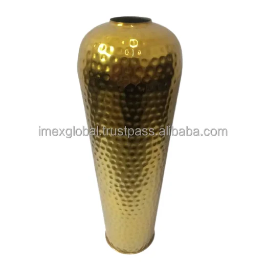 Hammered Casted Tall Metal Martini Vase Decorative Large Hammered Leak Proof Metal Vase In Best Quality And In Cheap Prices