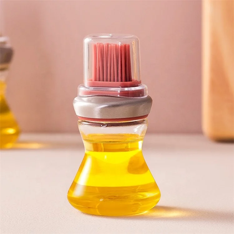Maisons Kitchen Gadgets Baking Grilling Tool 95ml Food Oil Storage Oil Dispenser Bottle with Silicone Brush