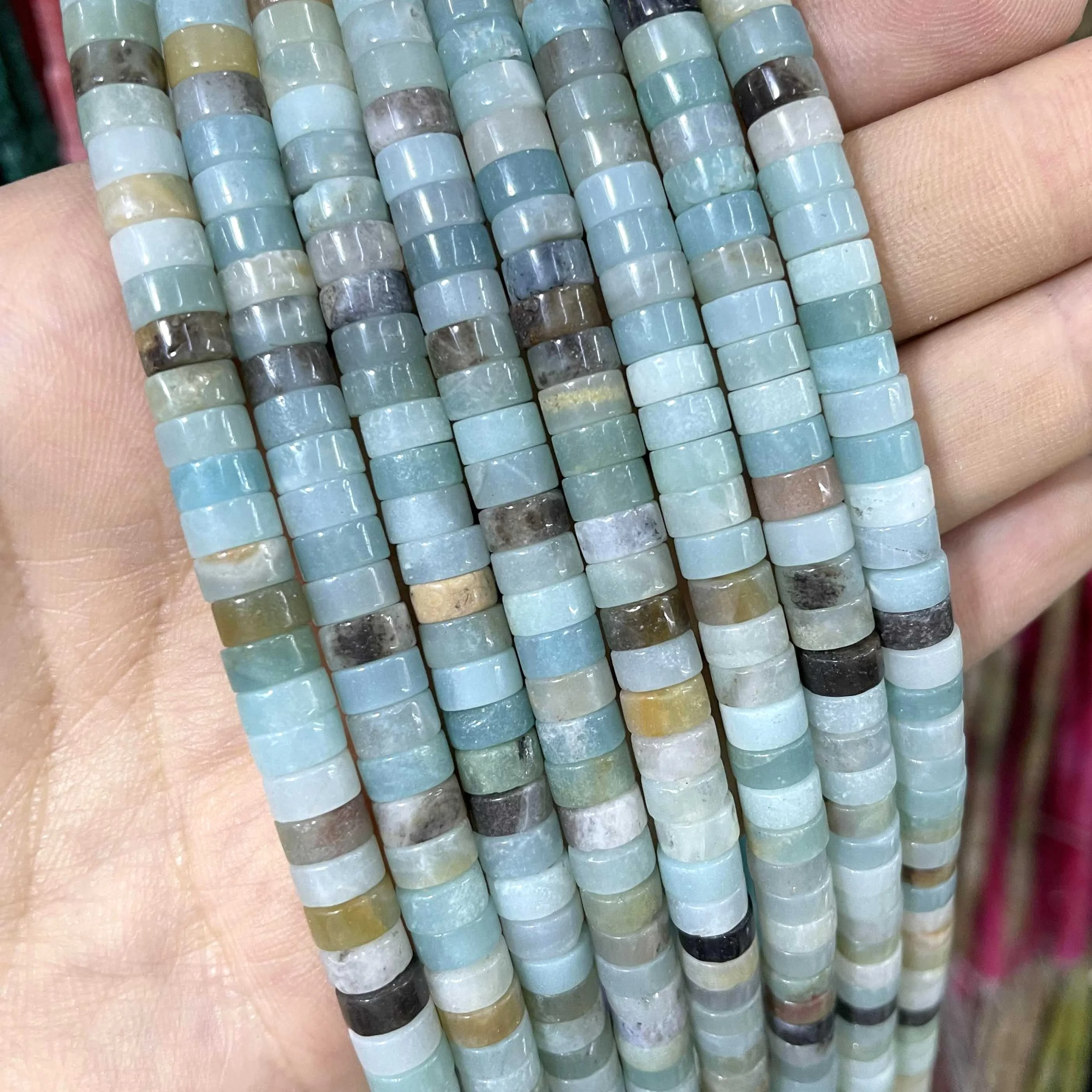 Wholesale Natural Pink Imperial Jasper Gemstone Round Disc Beads For Jewelry Making Bracelet Necklace Pendants for Men & Women